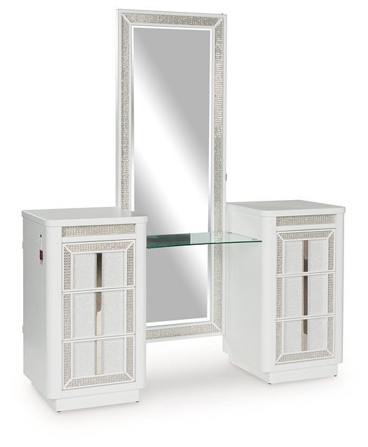 Chalanna Vanity with Mirror - Furniture 4 Less Outlet (Salinas,CA)