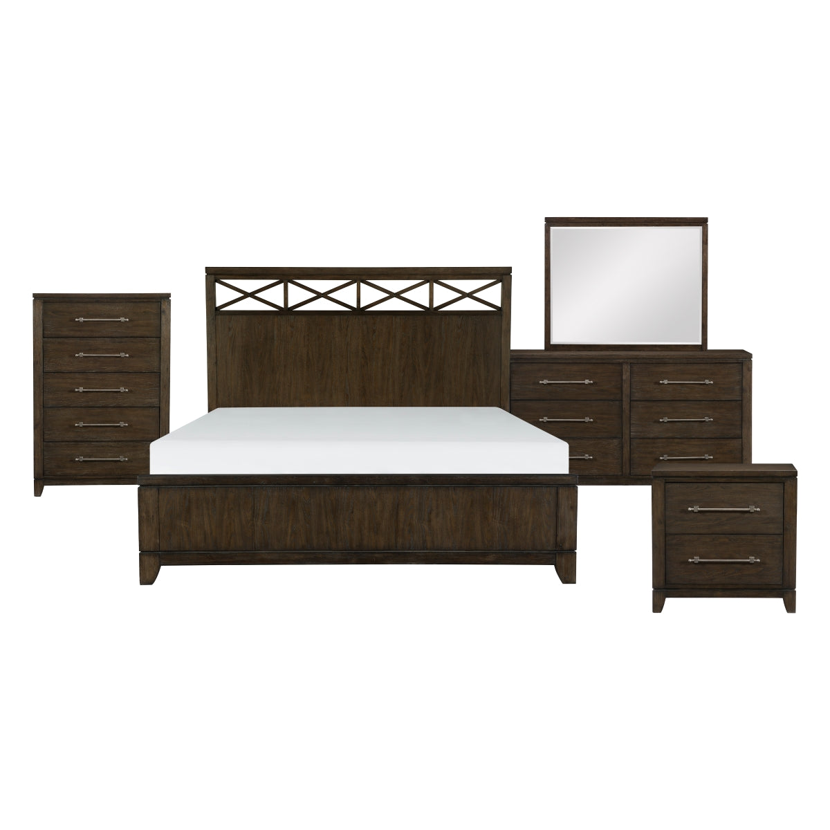 Griggs 5 Piece Bed Set - Furniture 4 Less Outlet (Salinas,CA)