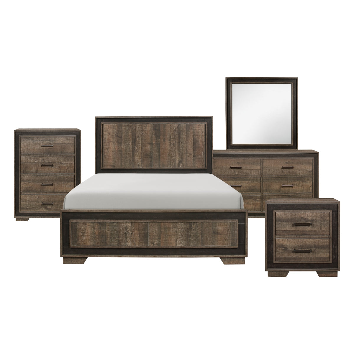 Ellendale 4 and 5 Piece Bed Set - Furniture 4 Less Outlet (Salinas,CA)
