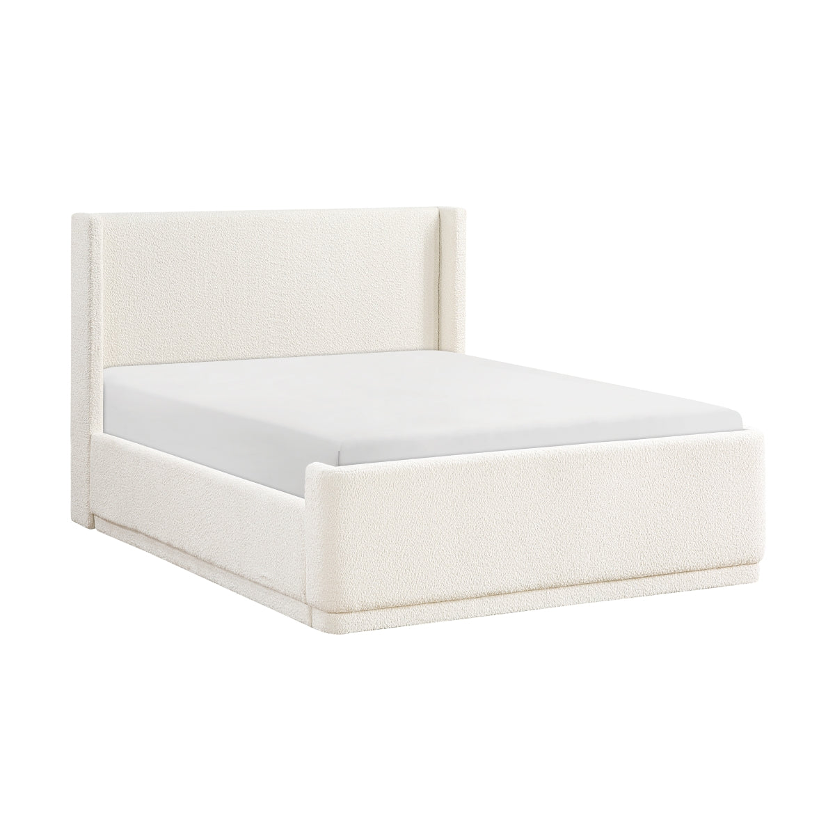 Carmel Queen Platform Bed Beige - Furniture 4 Less Outlet (Salinas,CA)