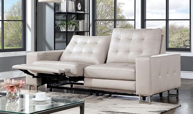 ABBERTON Power Loveseat, Beige - Furniture 4 Less Outlet (Salinas,CA)