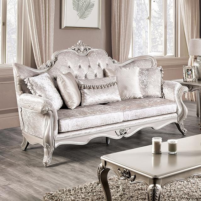 Acapulco White & Espresso Sofa - Furniture 4 Less Outlet (Salinas,CA)