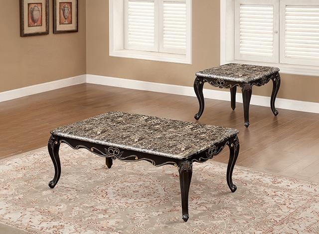 Albacete Coffee Table Walnut & Campage - Furniture 4 Less Outlet (Salinas,CA)