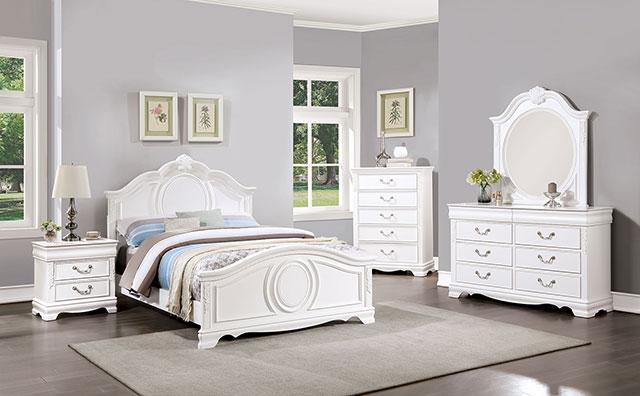 ALECIA Night Stand w/ USB, White - Furniture 4 Less Outlet (Salinas,CA)