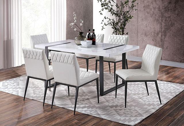 Alessia 7 Pc Dining Table Set - Furniture 4 Less Outlet (Salinas,CA)