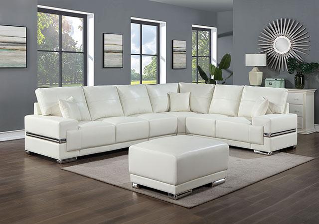 ALTHEA Ottoman, White - Furniture 4 Less Outlet (Salinas,CA)
