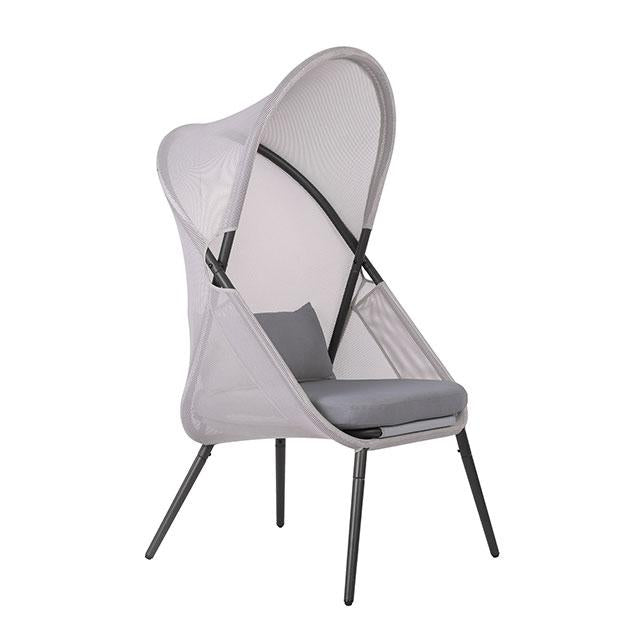 Alverta Foldable Chair Grey & Black (2/Ctn) - Furniture 4 Less Outlet (Salinas,CA)