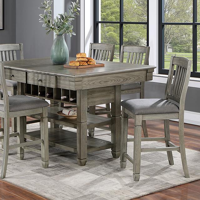 ANAYA Counter Ht. Table, Gray - Furniture 4 Less Outlet (Salinas,CA)