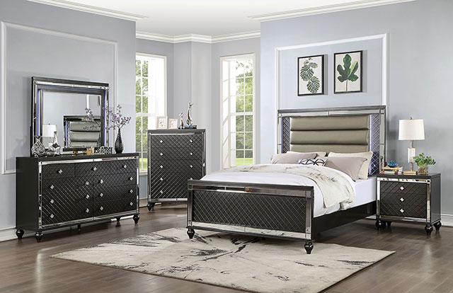 CALANDRIA Mirror w/ LED, Gray - Furniture 4 Less Outlet (Salinas,CA)