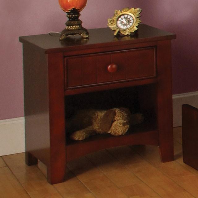 Cara Cherry Night Stand - Furniture 4 Less Outlet (Salinas,CA)