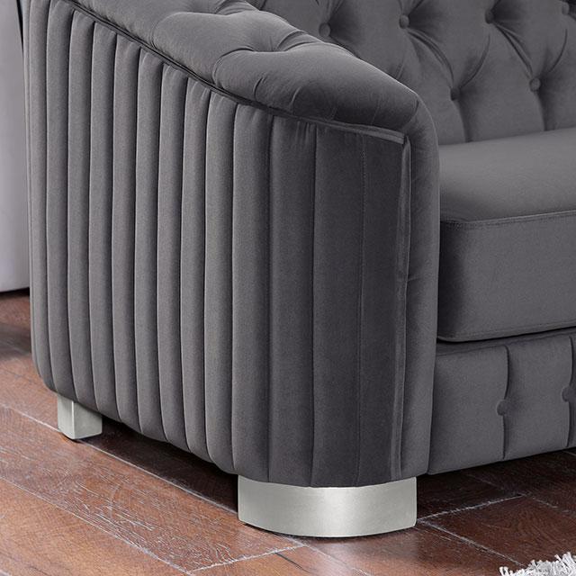 CASTELLON Chair, Dark Gray - Furniture 4 Less Outlet (Salinas,CA)
