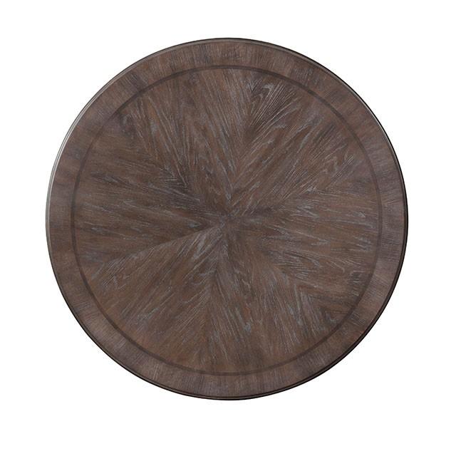 Arcadia Rustic Natural Tone Round Dining Table - Furniture 4 Less Outlet (Salinas,CA)