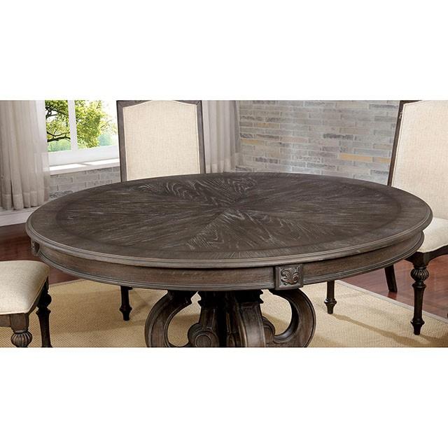 Arcadia Rustic Natural Tone Round Dining Table - Furniture 4 Less Outlet (Salinas,CA)