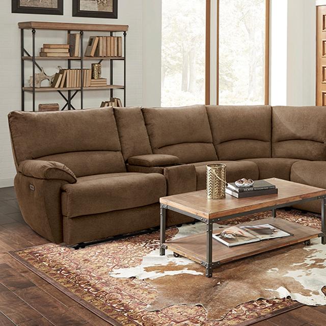 CERELIA Power Sectional, Brown - Furniture 4 Less Outlet (Salinas,CA)