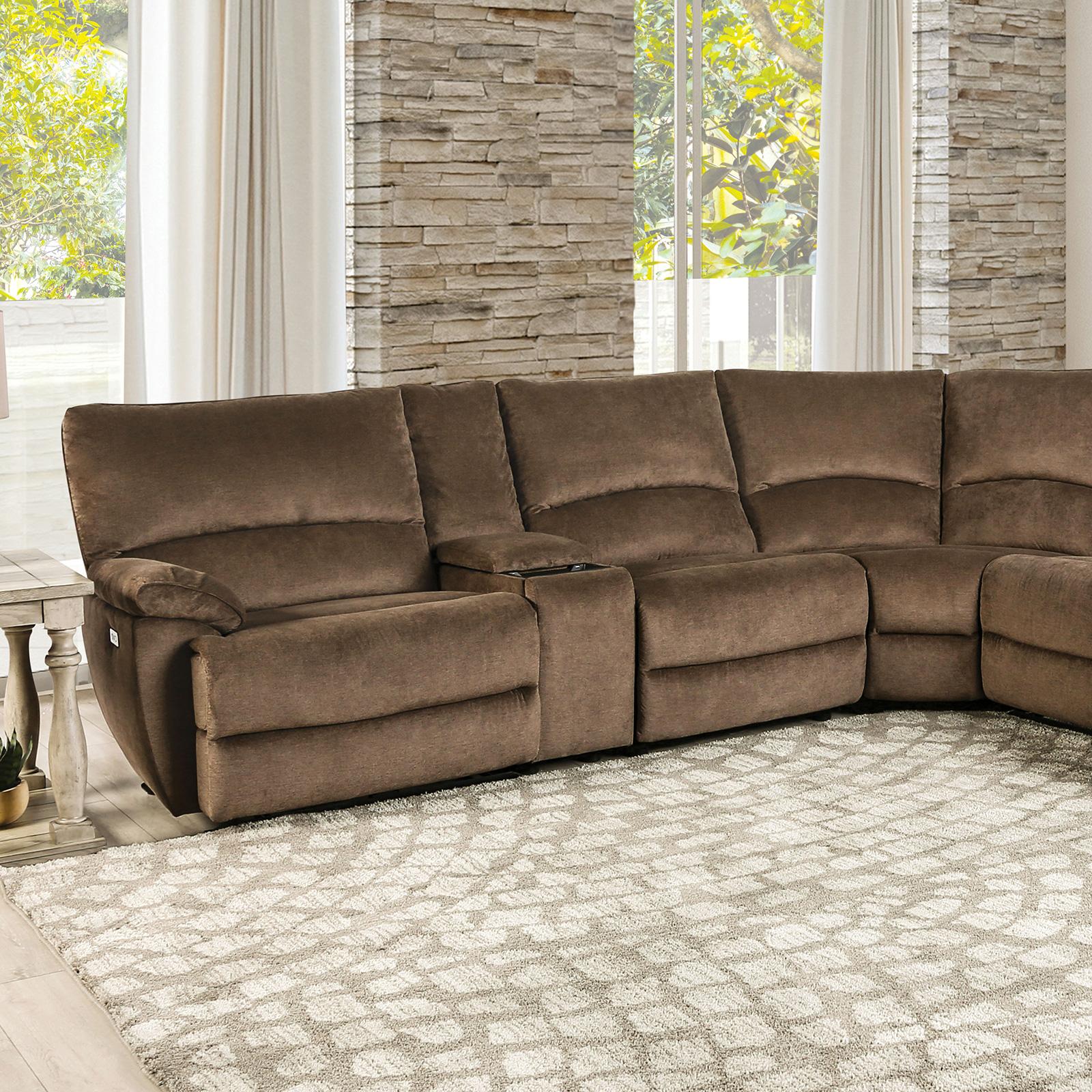 CERELIA Power Sectional, Brown - Furniture 4 Less Outlet (Salinas,CA)