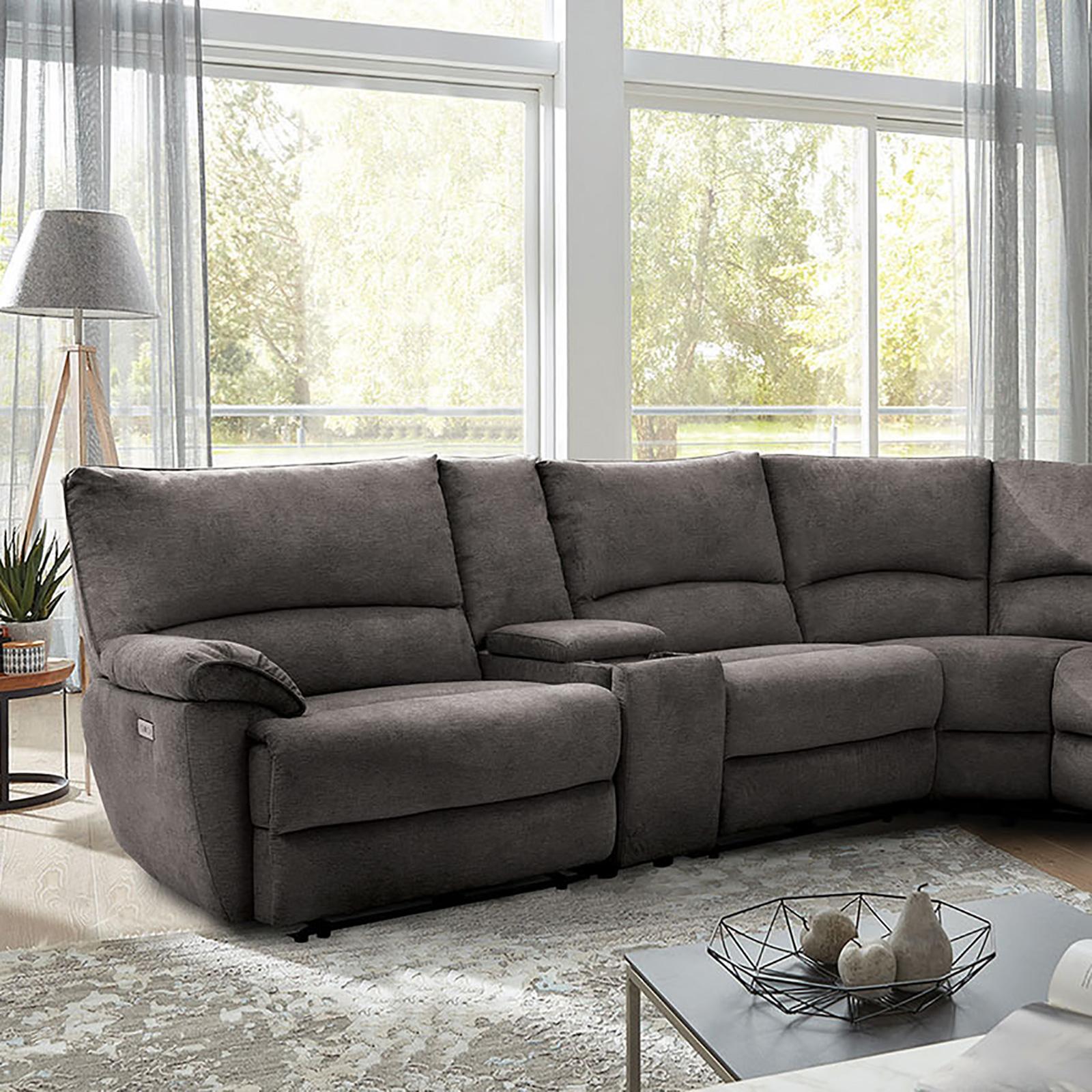 CERELIA Power Sectional, Gray - Furniture 4 Less Outlet (Salinas,CA)