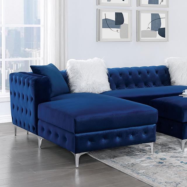 CIABATTONI Sectional, Navy - Furniture 4 Less Outlet (Salinas,CA)
