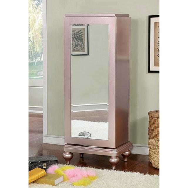 Ariston Rose Gold Swivel Chest - Furniture 4 Less Outlet (Salinas,CA)