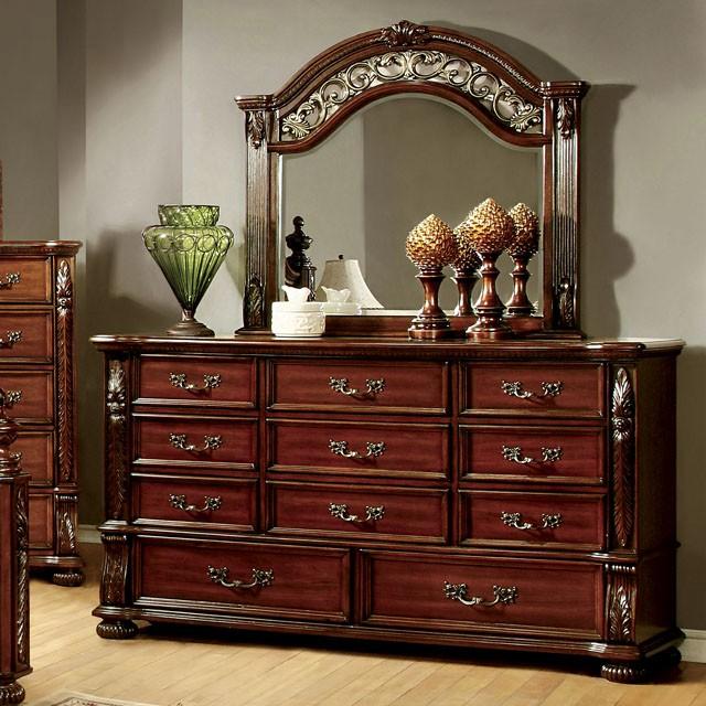 ARTHUR Brown Cherry Dresser - Furniture 4 Less Outlet (Salinas,CA)