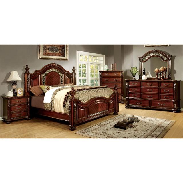 ARTHUR Brown Cherry Mirror - Furniture 4 Less Outlet (Salinas,CA)