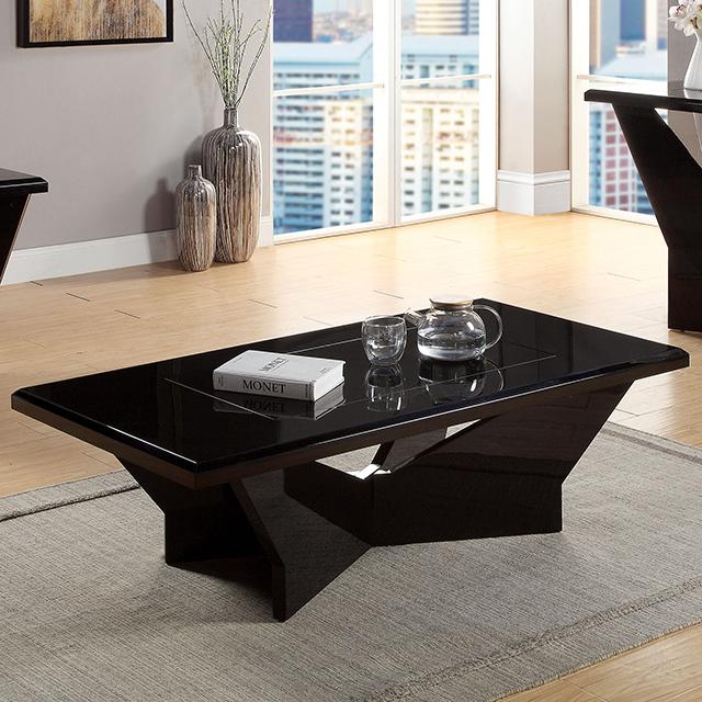 DUBENDORF Coffee Table, Black - Furniture 4 Less Outlet (Salinas,CA)