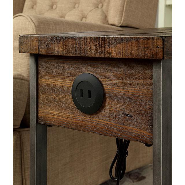 Dundalk Dark Oak Side Table - Furniture 4 Less Outlet (Salinas,CA)