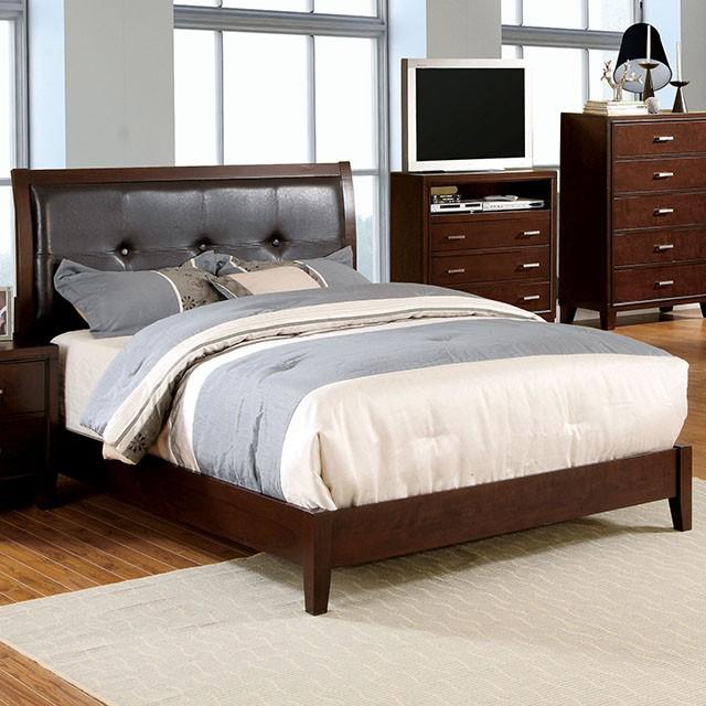 Enrico Bed Brown, Grey, & Black - Furniture 4 Less Outlet (Salinas,CA)