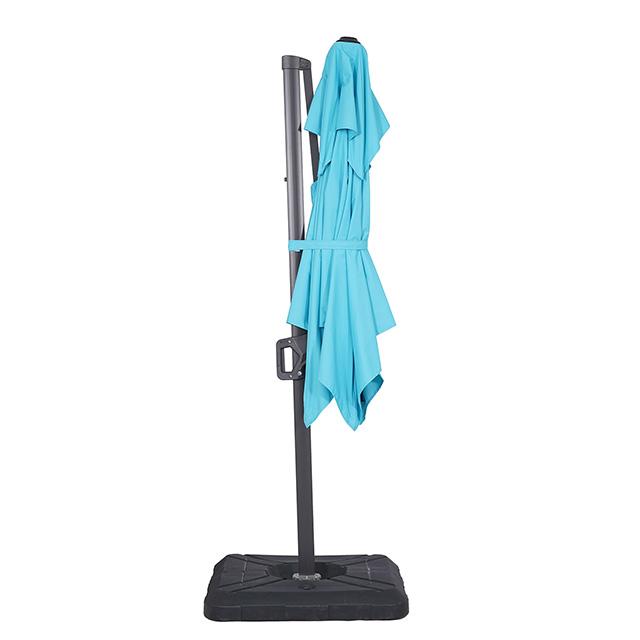 Fida 8 Ft Square Umbrella w/ Double Top + 37" Large Base - Furniture 4 Less Outlet (Salinas,CA)