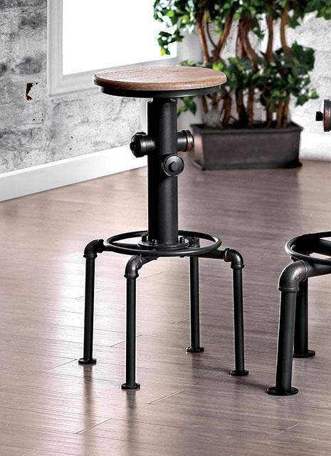 Foskey Antique Black Bar Stool (2/CTN) - Furniture 4 Less Outlet (Salinas,CA)