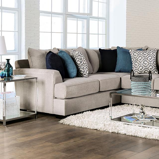 GUNNERSBURY Sectional, Gray - Furniture 4 Less Outlet (Salinas,CA)