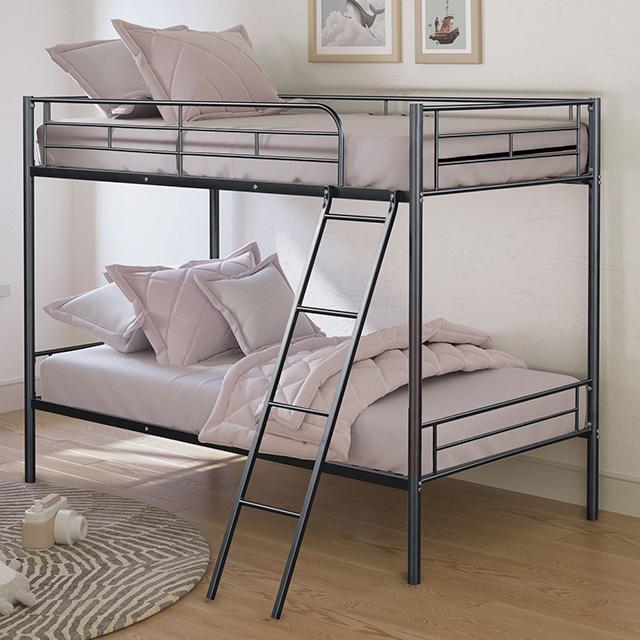 Hector Twin/Twin Metal Bunkbed - Furniture 4 Less Outlet (Salinas,CA)