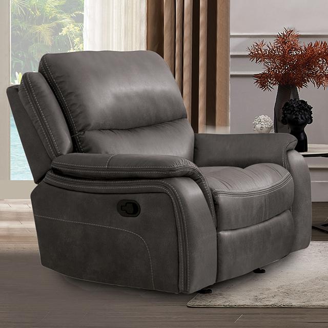 HENRICUS Glider Recliner, Dark Gray - Furniture 4 Less Outlet (Salinas,CA)