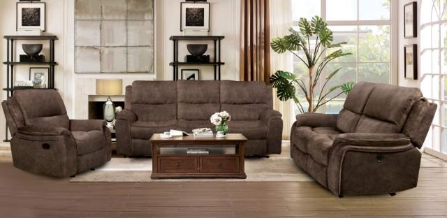HENRICUS Glider Recliner, Dark Brown - Furniture 4 Less Outlet (Salinas,CA)