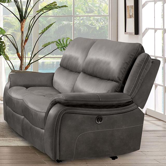 HENRICUS Loveseat, Dark Gray - Furniture 4 Less Outlet (Salinas,CA)
