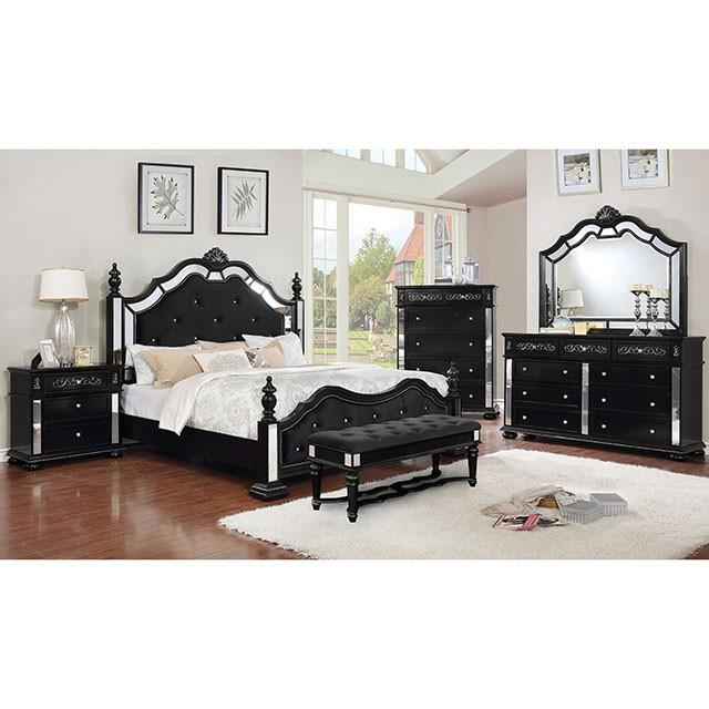 Azha Black Bench - Furniture 4 Less Outlet (Salinas,CA)
