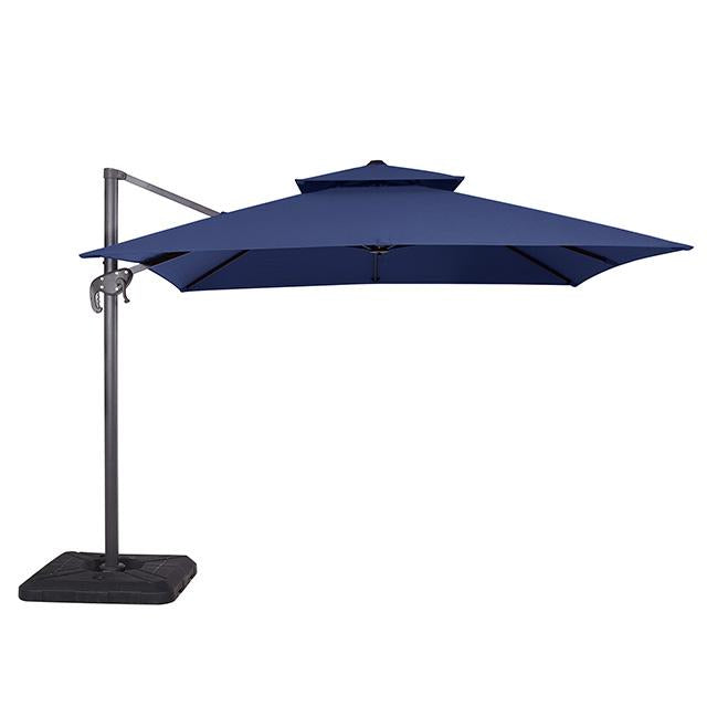 Hero 10 Ft Square Umbrella w/ Double Top + 37" Large Base - Furniture 4 Less Outlet (Salinas,CA)