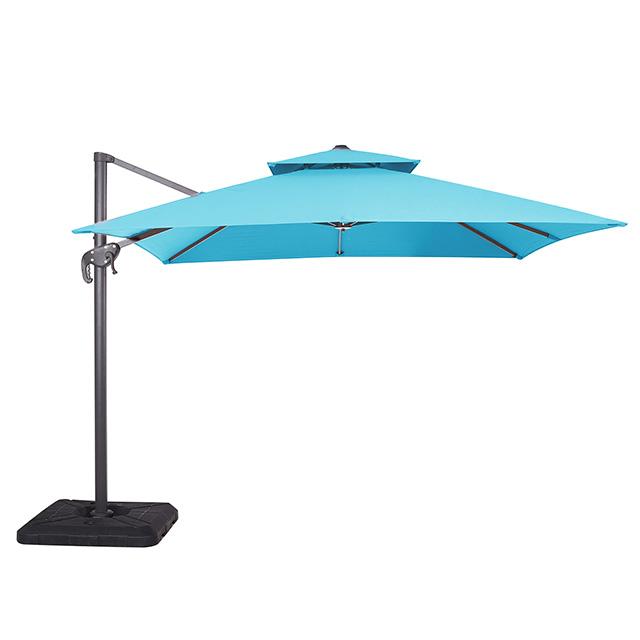 Hero 10 Ft Square Umbrella w/ Double Top + 37" Large Base - Furniture 4 Less Outlet (Salinas,CA)