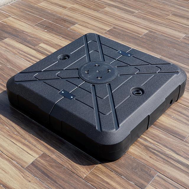 Fida 8 Ft Square Umbrella w/ Double Top + 37" Large Base - Furniture 4 Less Outlet (Salinas,CA)