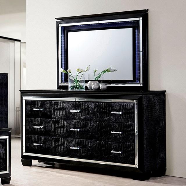 BELLANOVA Black Dresser - Furniture 4 Less Outlet (Salinas,CA)