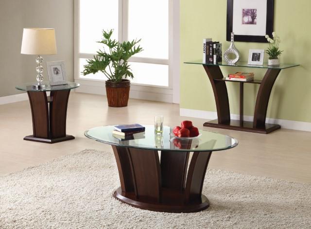 MANHATTAN IV Brown Cherry Coffee Table, Brown Cherry - Furniture 4 Less Outlet (Salinas,CA)