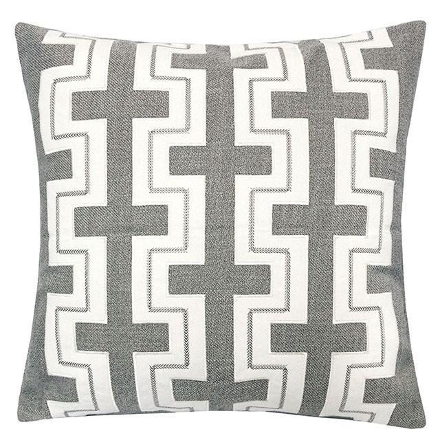 Kari Silver 20" X 20" Pillow, Silver - Furniture 4 Less Outlet (Salinas,CA)