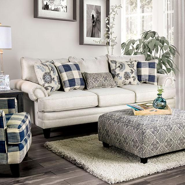 Nash Ivory Sofa - Furniture 4 Less Outlet (Salinas,CA)