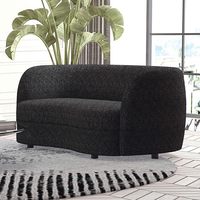 VERSOIX Loveseat, Black - Furniture 4 Less Outlet (Salinas,CA)
