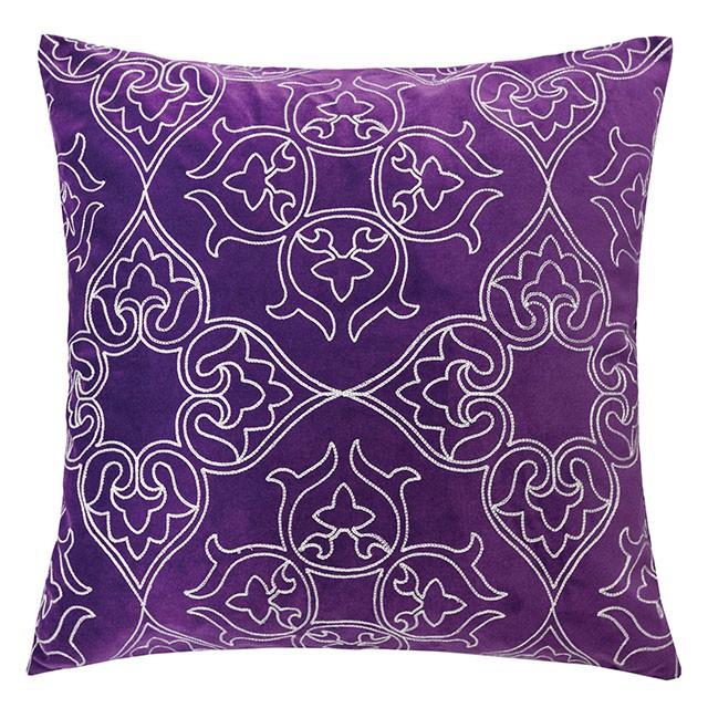 Kyla Purple 20" X 20" Pillow, Purple - Furniture 4 Less Outlet (Salinas,CA)