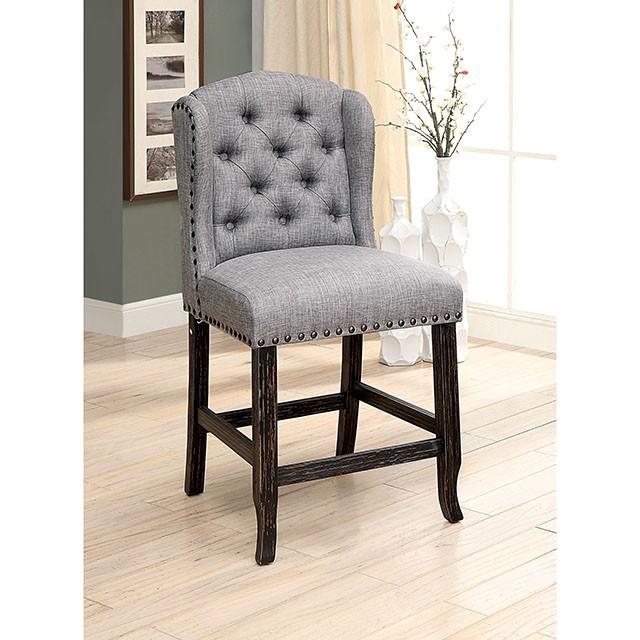 SANIA Counter Ht. Wingback Chair (2/CTN) - Furniture 4 Less Outlet (Salinas,CA)