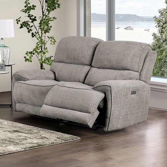 MORCOTE Power Loveseat, Light Gray - Furniture 4 Less Outlet (Salinas,CA)