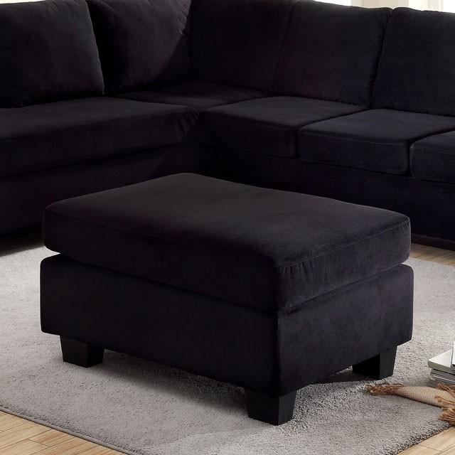 LOMMA Black Ottoman - Furniture 4 Less Outlet (Salinas,CA)