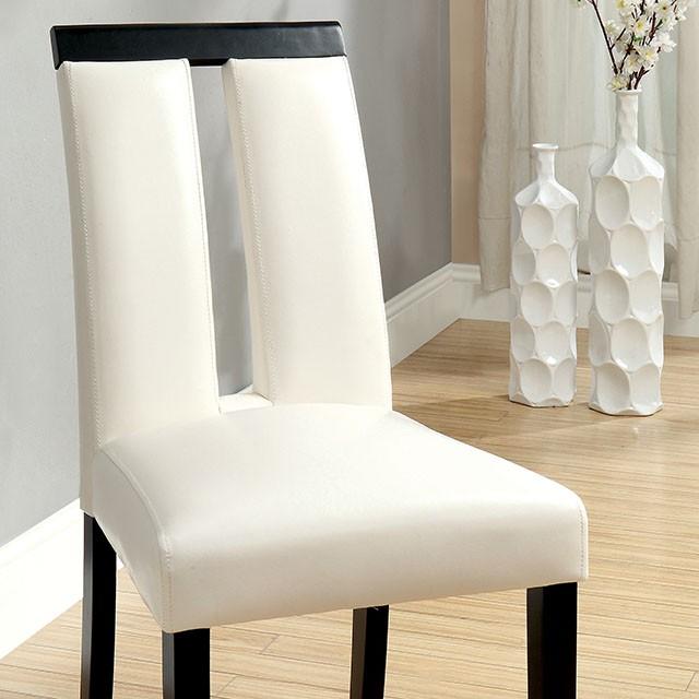 Luminar Black/White Side Chair (2/CTN) - Furniture 4 Less Outlet (Salinas,CA)