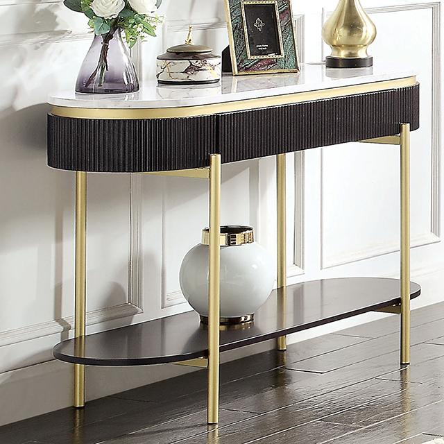 KOBLENZ Sofa Table, Dark Walnut - Furniture 4 Less Outlet (Salinas,CA)