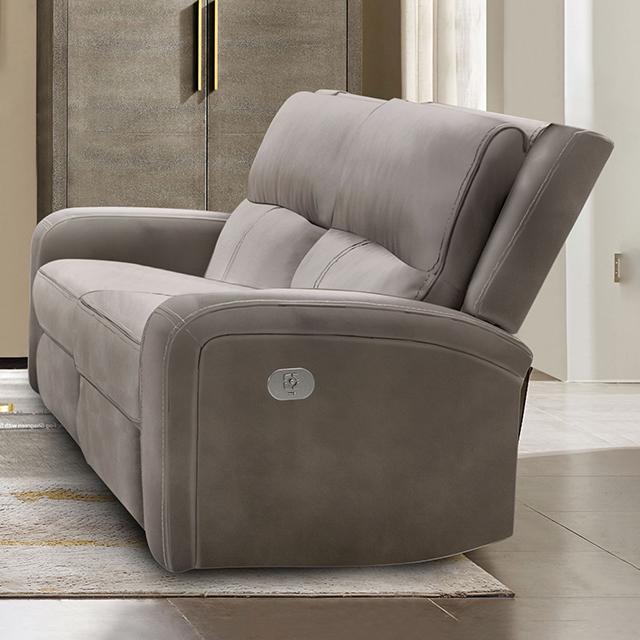 VASILIOS Power Loveseat, Taupe - Furniture 4 Less Outlet (Salinas,CA)